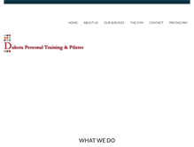 Tablet Screenshot of dakotapersonaltraining.com